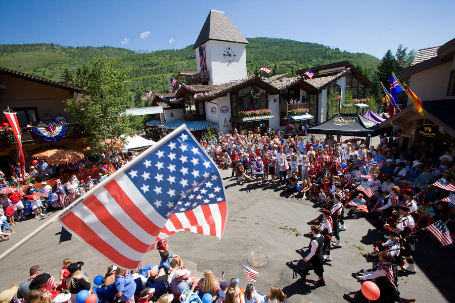 Fourth of July parade in Vail Village