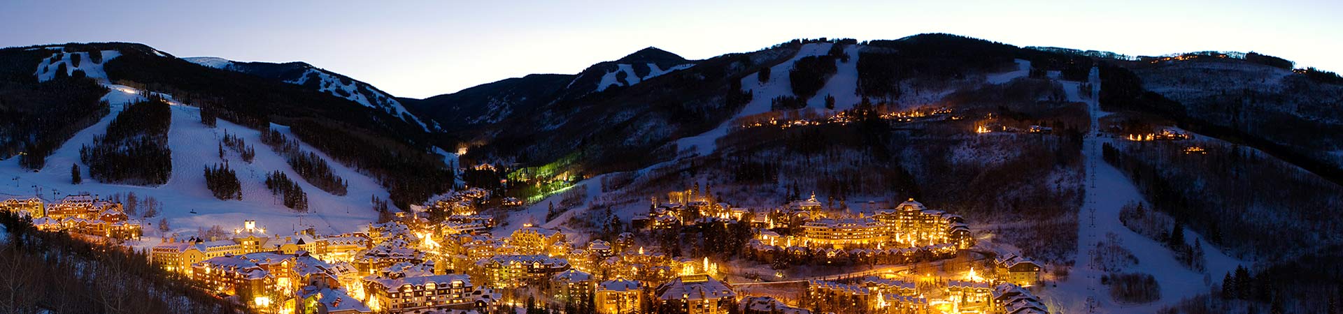 Beaver Creek Village at Dusk 1920x450