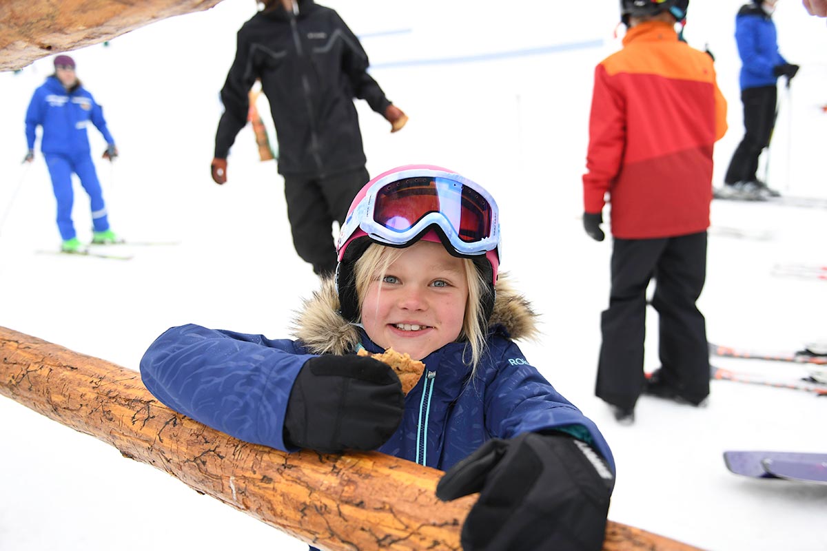 Girl enjoys Beaver Creek chocolate chip cookies 1200x800